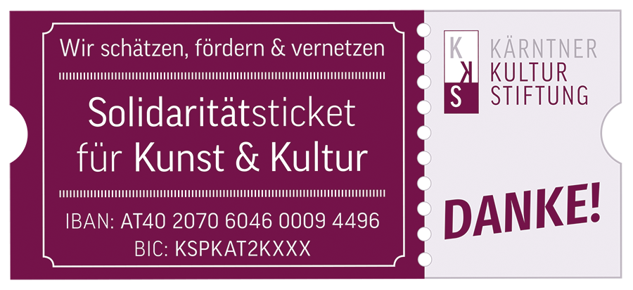 Solidaritätskonto Kunst & Kultur der Kärntner Kulturstiftung 